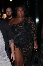 LIZZO Arrives at Brit Awards After-party in London 02/18/2020