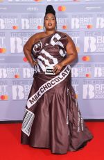 LIZZO at Brit Awards 2020 in London 02/18/2020