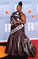 LIZZO at Brit Awards 2020 in London 02/18/2020