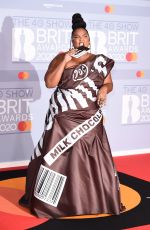 LIZZO at Brit Awards 2020 in London 02/18/2020