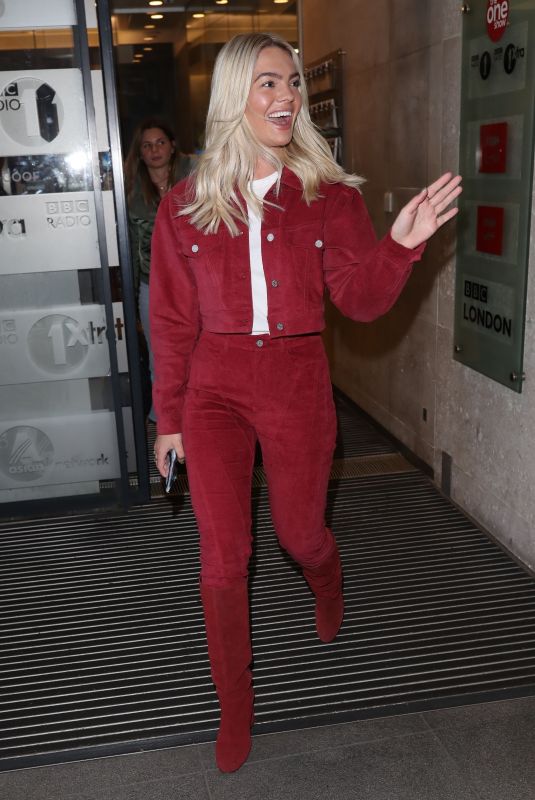 LOUISA JOHNSON Leaves BBC Studios in London 02/13/2020