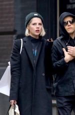 LUCY BOYNTON and Rami Malek at NYC Subway 02/05/2020