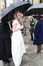 LUCY BOYNTON Arrives at Chloe Fashion Show at PFW in Paris 02/27/2020
