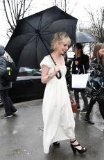 LUCY BOYNTON Arrives at Chloe Fashion Show at PFW in Paris 02/27/2020