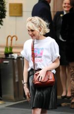 LUCY BOYNTON Leaves Her Hotel in Paris 02/27/2020
