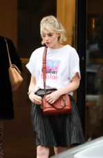 LUCY BOYNTON Leaves Her Hotel in Paris 02/27/2020