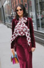 LUCY HALE Arrives at Build Studio in New York 02/05/2020