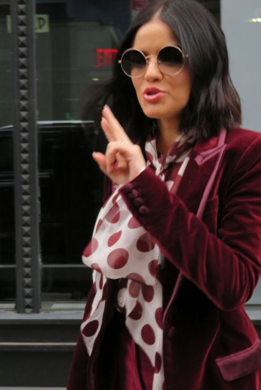LUCY HALE Arrives at Build Studio in New York 02/05/2020
