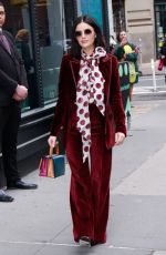 LUCY HALE Arrives at Build Studio in New York 02/05/2020