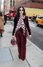 LUCY HALE Arrives at Build Studio in New York 02/05/2020