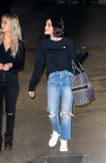 LUCY HALE Arrives at Jimmy Kimmel Live in Los Angeles 02/12/2020