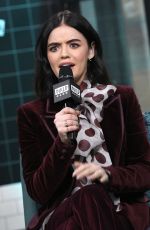 LUCY HALE at AOL Build Series in New York 02/05/2020