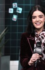 LUCY HALE at AOL Build Series in New York 02/05/2020