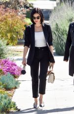 LUCY HALE at Aroma Cafe in Studio City 02/24/2020