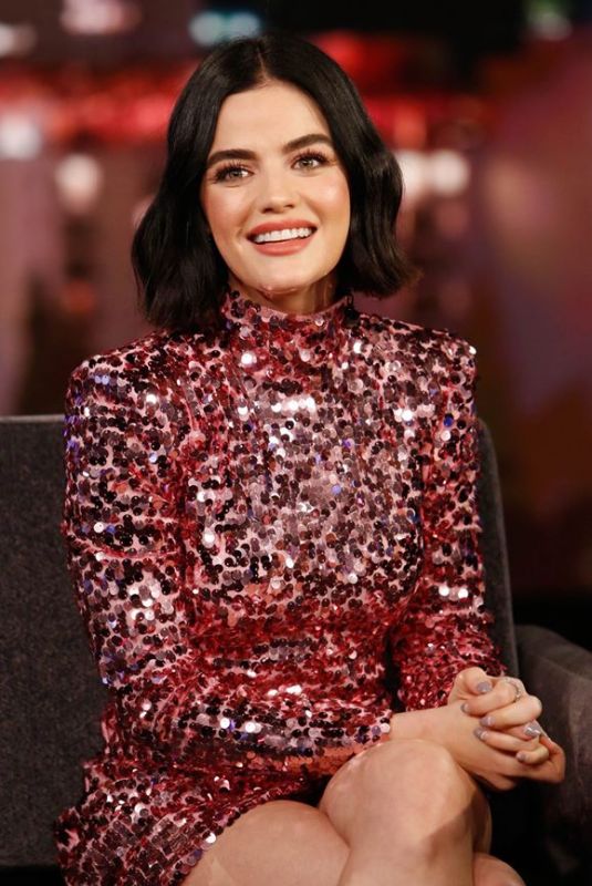 LUCY HALE at Jimmy Kimmel Live in Los Angeles 02/12/2020