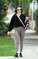 LUCY HALE in Leggings Out in Los Angeles 02/27/2020