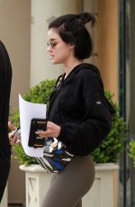 LUCY HALE in Leggings Out in Los Angeles 02/27/2020