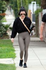 LUCY HALE in Leggings Out in Los Angeles 02/27/2020