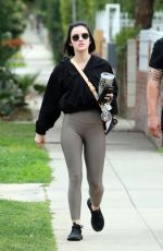 LUCY HALE in Leggings Out in Los Angeles 02/27/2020