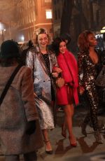 LUCY HALE, JULIA CHAN and ASHLEIGH MURRAY on the Set of Katy Keene in New York 01/30/2020