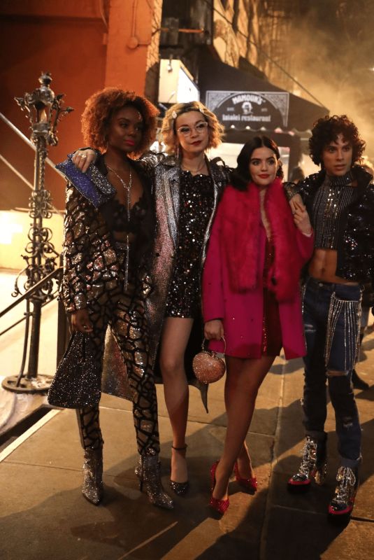 LUCY HALE, JULIA CHAN and ASHLEIGH MURRAY on the Set of Katy Keene in New York 01/30/2020