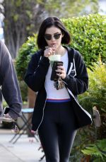 LUCY HALE Leaves a Gym in Los Angeles 02/23/2020
