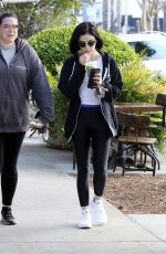 LUCY HALE Leaves a Gym in Los Angeles 02/23/2020