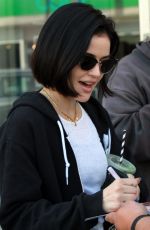 LUCY HALE Leaves a Gym in Los Angeles 02/23/2020