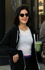 LUCY HALE Leaves a Gym in Los Angeles 02/23/2020