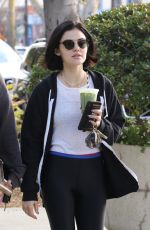 LUCY HALE Leaves a Gym in Los Angeles 02/23/2020
