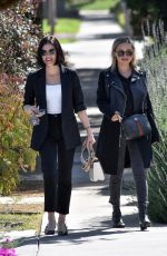 LUCY HALE Leaves Aroma Cafe in Studio City 02/24/2020