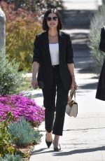 LUCY HALE Leaves Aroma Cafe in Studio City 02/24/2020