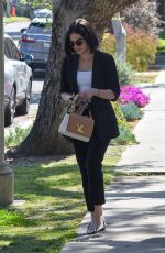 LUCY HALE Leaves Aroma Cafe in Studio City 02/24/2020