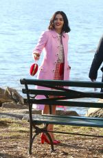 LUCY HALE on the Set of Katy Keene in New York 02/03/2020