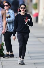 LUCY HALE Out After Workout in Los Angeles 02/18/2020