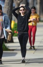 LUCY HALE Out After Workout in Los Angeles 02/18/2020