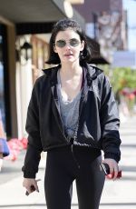 LUCY HALE Out and About in Los Angeles 02/16/2020