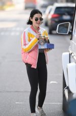 LUCY HALE Out and About in Los Angeles 02/17/2020