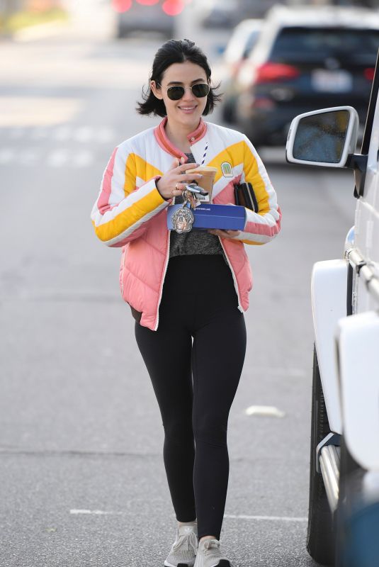 LUCY HALE Out and About in Los Angeles 02/17/2020