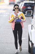 LUCY HALE Out for Coffee After a Workout in Los Angeles 02/17/2020