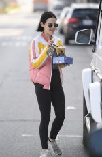 LUCY HALE Out for Coffee After a Workout in Los Angeles 02/17/2020