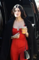 LUCY HALE Out in Los Angeles 02/10/2020
