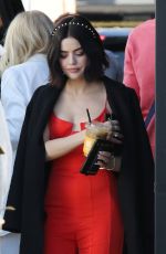 LUCY HALE Out in Los Angeles 02/10/2020