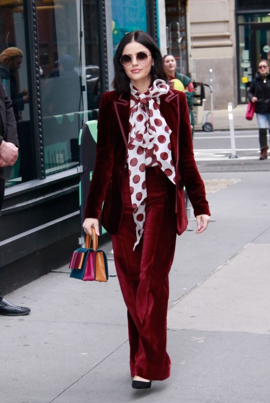 LUCY HALE Out in New York 02/05/2020
