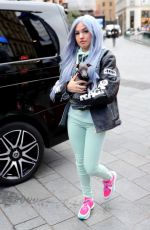 MABEL Out with Her Dog in London 02/20/2020