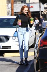 MADELAINE PETSCH at Alfred Coffee in Los Angeles 02/17/2020