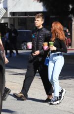 MADELAINE PETSCH at Alfred Coffee in Los Angeles 02/17/2020