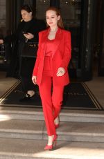 MADELAINE PETSCH Leaves Her Hotel in Milan 02/23/2020