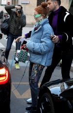 MADELAINE PETSCH Out and About in Milan 02/21/2020