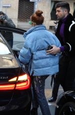 MADELAINE PETSCH Out and About in Milan 02/21/2020